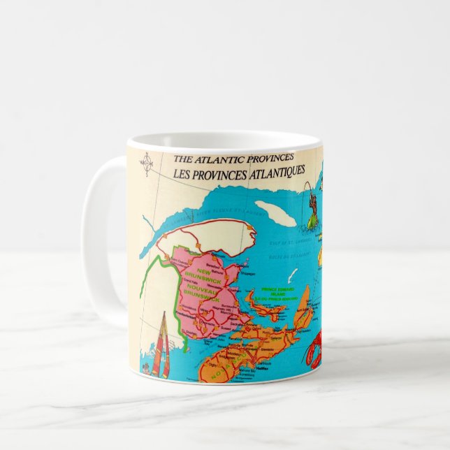 Taza De Café New Brunswick Nova Scotia Mug (Anverso izquierdo)