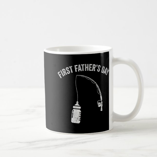 Taza De Café New Dad Fisherman, First Fathers Day Fishing Dad  (Derecha)