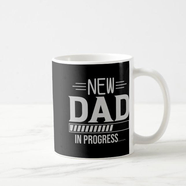 Taza De Café New Dad In Progress Expectant Fathers  (Derecha)