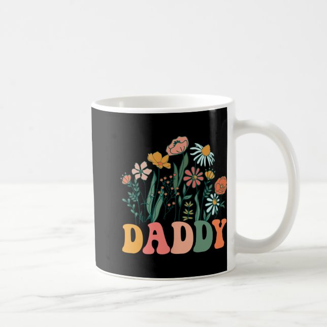 Taza De Café New Daddy Wildflower First Birthday &amp; Baby Sho (Derecha)