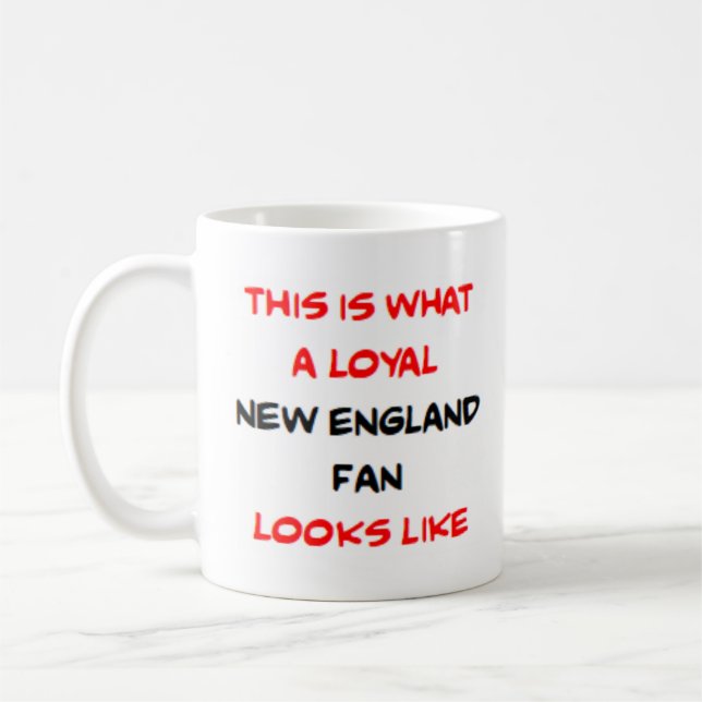 Taza De Café new england fan, loyal (Izquierda)