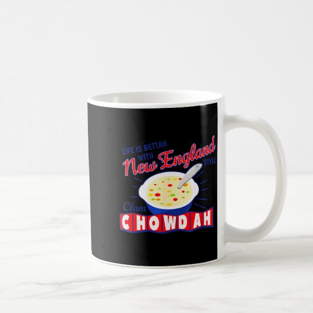 Taza De Café New England Style Clam Chowder  (Derecha)