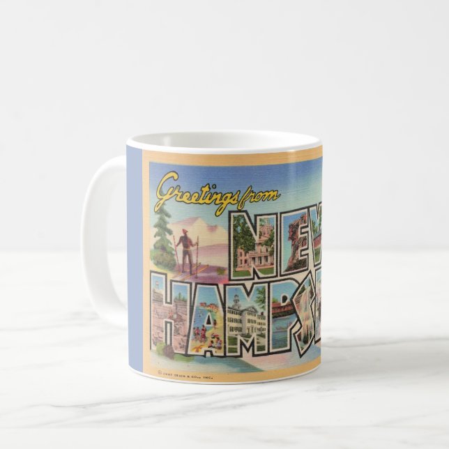 Taza De Café New Hampshire Greetings Mug (Anverso izquierdo)