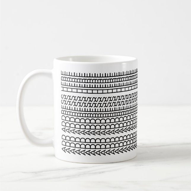 Taza De Café New Home Custom Unusual Hidden Message Modern (Izquierda)