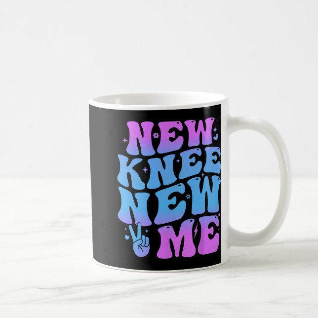 Taza De Café New Knee New Me Funny Knee Replacement Surgery Rec (Derecha)