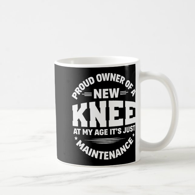 Taza De Café New Knee Replacement Surgery Get Well Recovery Gag (Derecha)