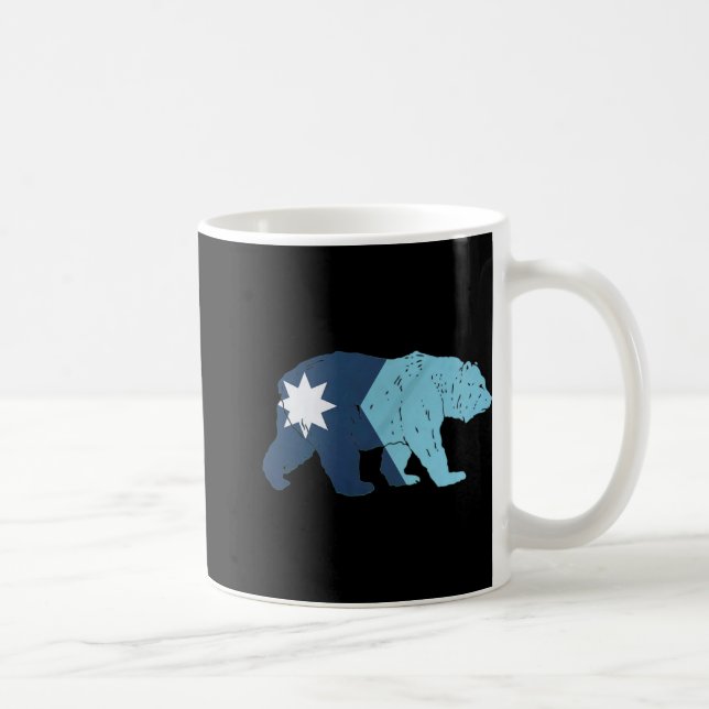 Taza De Café New Minnesota State Flag Bear  (Derecha)
