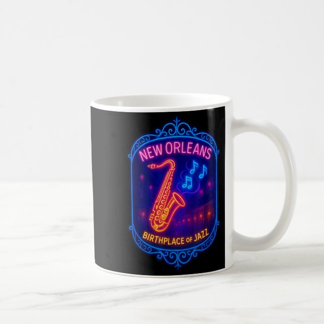 Taza De Café New Orleans, Louisiana, Birthplace Of Jazz  (Derecha)