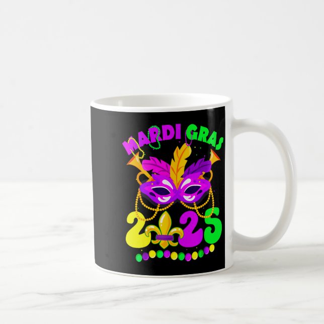 Taza De Café New Orleans Mardi Gras 2025 Funny Fleur De Lis New (Derecha)