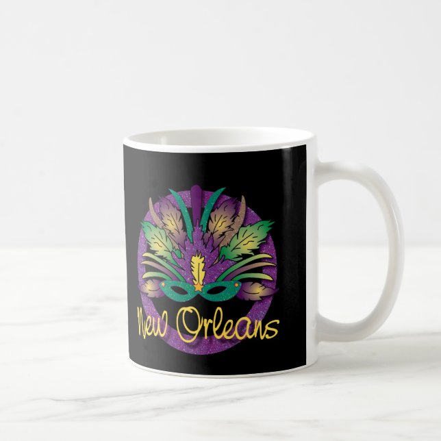 Taza De Café New Orleans Mardi Gras Mug (Derecha)