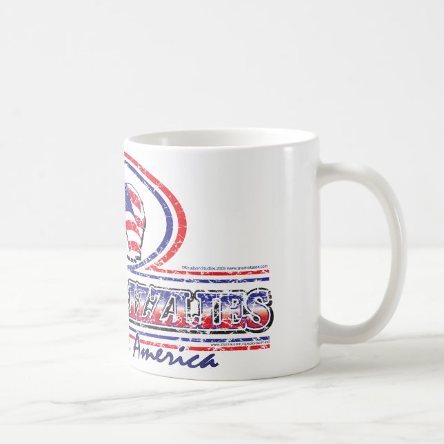 Taza De Café NEW-Patriotic-Grizzly (Derecha)
