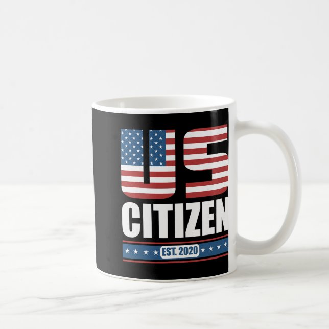 Taza De Café New Us Citizen Gift - Proud United States Citizen  (Derecha)
