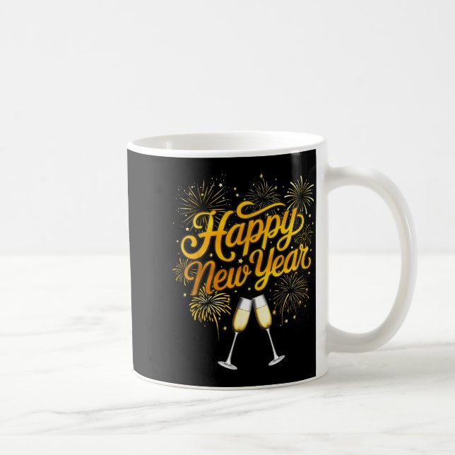 Taza De Café New Years Eve Party Supplies Nye 2026 Happy New Ye (Derecha)
