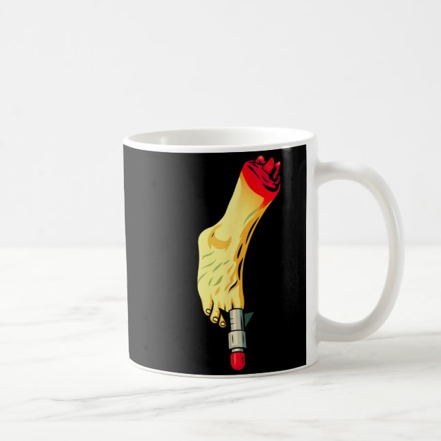 Taza De Café New Years Missile Toe Funny Mistletoe Holiday  (Derecha)