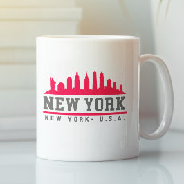 Taza De Café New York City Beautiful Fun Skyline