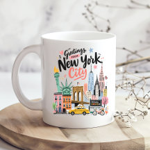 New York City Coffee NYC Skyline