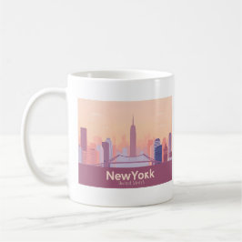 Taza De Café New York City USA Pastel Travel