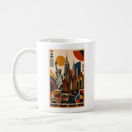 Taza De Café New-York Modern – Geometric Art Mug