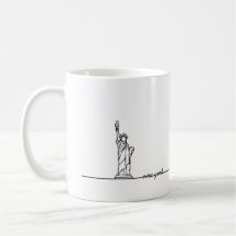 New York Mug, Estatua de la Libertad, New York Lov