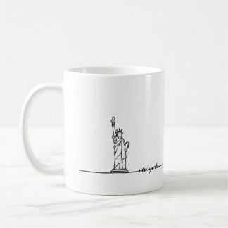 Taza De Café New York Mug, Estatua de la Libertad, New York Lov