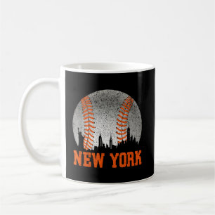 Taza De Café New York Ny Skyline Baseball Se Reunió En Gameday
