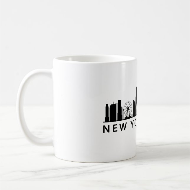 Taza De Café New York Skyline (Izquierda)