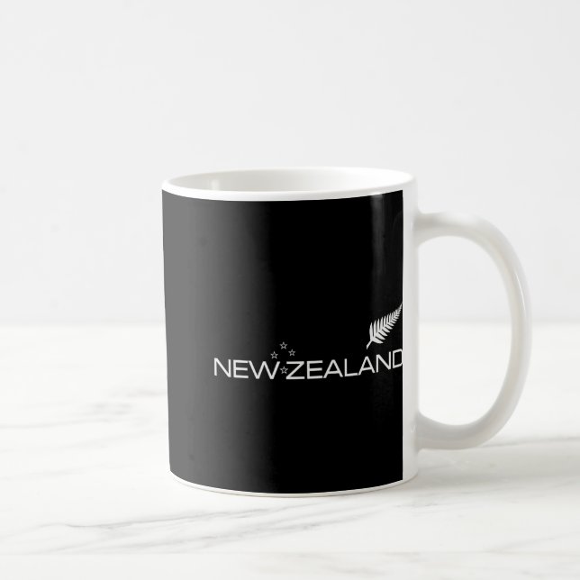 Taza De Café New Zealand Fern Flag Athletic Srts Style Tee  (Derecha)