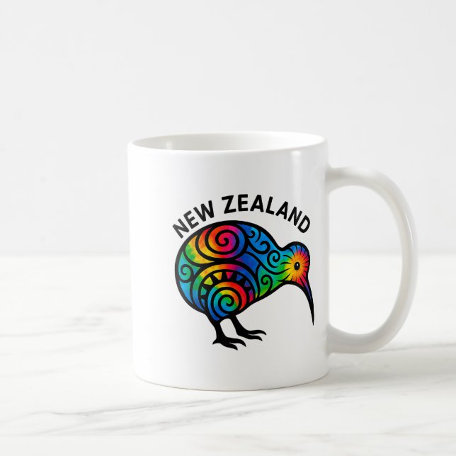 Taza De Café New Zealand Vacation, New Zealand Souvenirs, Kiwi  (Derecha)