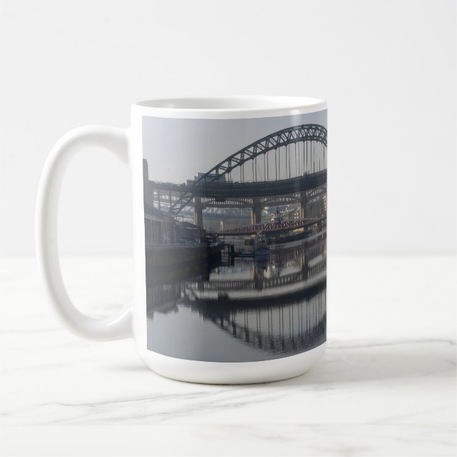 Taza De Café Newcastle Quayside & the Tyne Bridge (Izquierda)