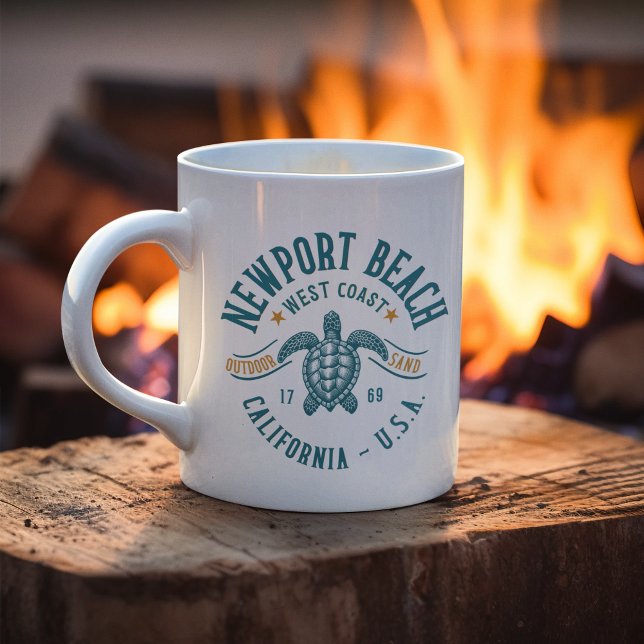 Taza De Café Newport Beach California Coastal Paradise (Subido por el creador)