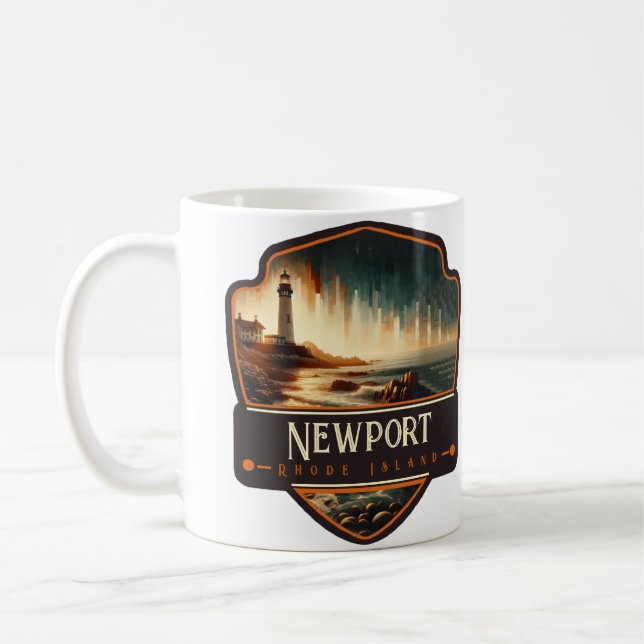 Taza De Café Newport, Isla Rhode | Vintage (Izquierda)