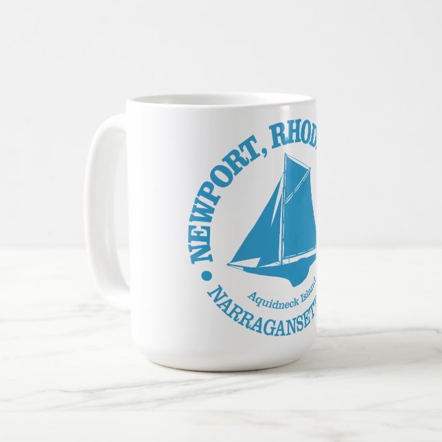 Taza De Café Newport RI (sloop) (Anverso izquierdo)