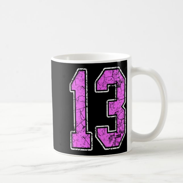 Taza De Café Nge Nk And Nk Number 13 Jersey Player Uniform #13  (Derecha)