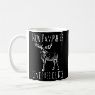 Taza De Café Nh Live Free O Morir Moose New Hampshire