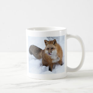 Taza De Café Ni del Fox rojo la nieve