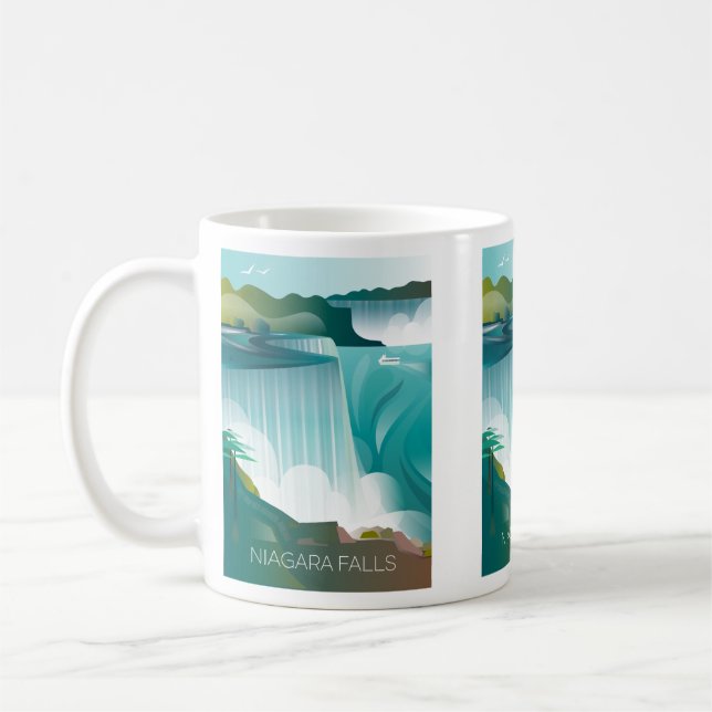Taza De Café Niagara Falls Mug (Izquierda)