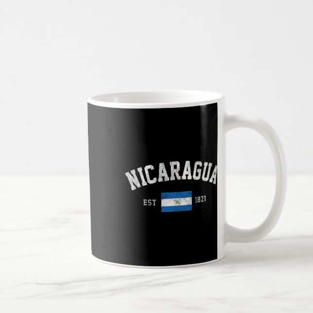 Taza De Café Nicaragua Este. 1821 Bandera nicaragüense Independ (Derecha)