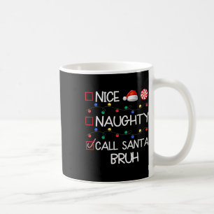 Taza De Café Nice Naughty Llama A La Familia De Navidades Graci