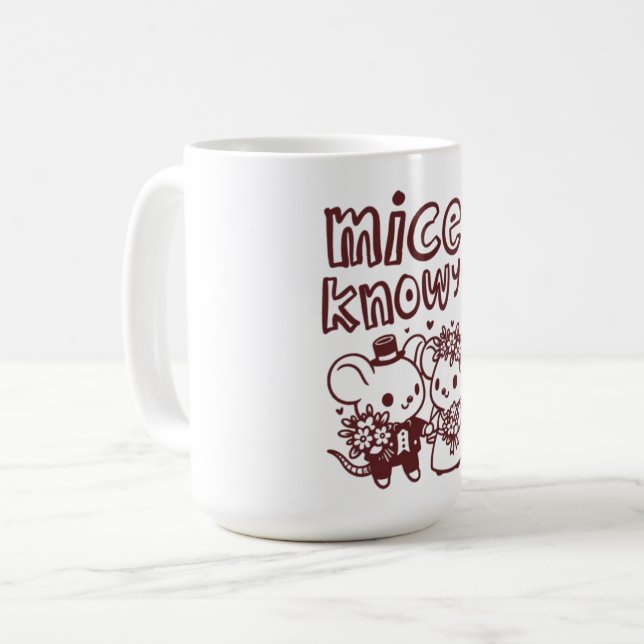 Taza de café "Nice to Know You" Doodle - Social Cu (Anverso izquierdo)