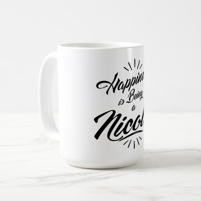 Taza De Café Nicole (Anverso izquierdo)