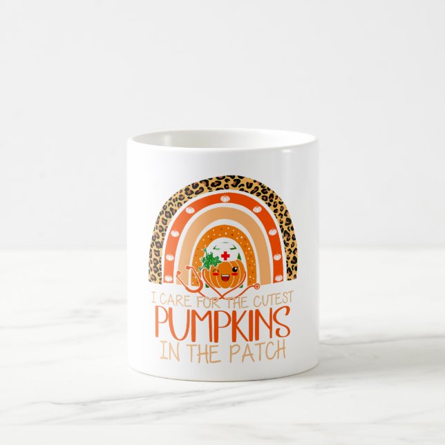 Taza De Café Nicu Enfermera Halloween Me Encanta La Calabaza Má (Centro)