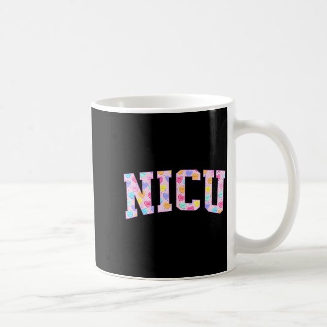 Taza De Café Nicu Nurse Heart Valentines Day Neonatal Intensive (Derecha)