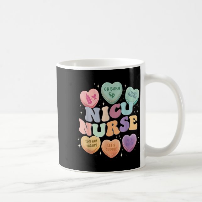 Taza De Café Nicu Valentine Nicu Nurse Valentines Day Icu Nurse (Derecha)