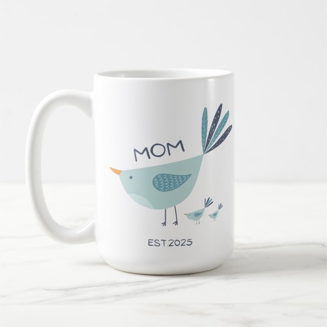 Taza De Café Nido de amor - Mama Bird Art (Izquierda)