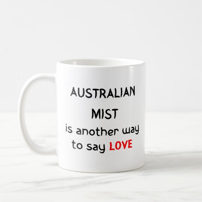 Taza De Café niebla australiana ama el tazón del café (Izquierda)