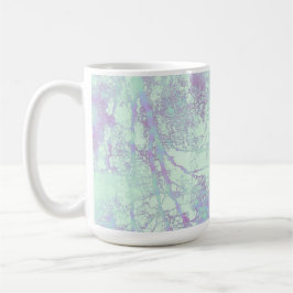 Taza De Café Niebla de hoja ancha de lavanda
