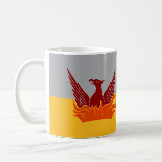 Taza De Café Niebla de San Francisco y bandera de la ciudad de