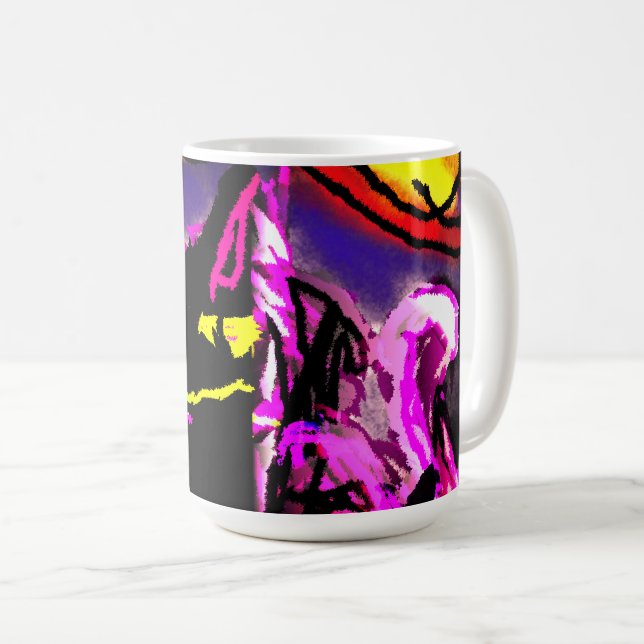 Taza De Café Niebla para gato negro (Anverso derecho)