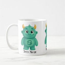 Taza De Café niedliches Sternzeichen Monster Krebs