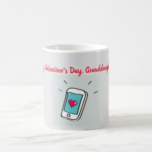 Taza De Café Nieta el día de San Valentín Coffee Mug